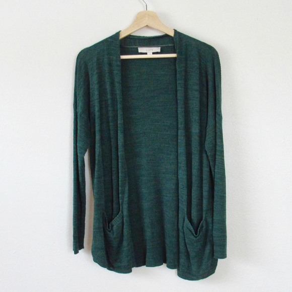 LOFT Sweaters - LOFT Green Cardigan